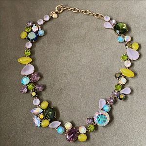 J crew lilac iced foliage necklace